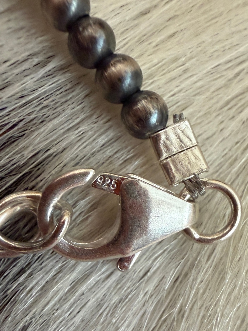 ❤️3mm 6mm 8mm Graduated Desert Pearls & Saucers Sterling Lariat Necklace 20+ 2”L - Picture 9 of 10